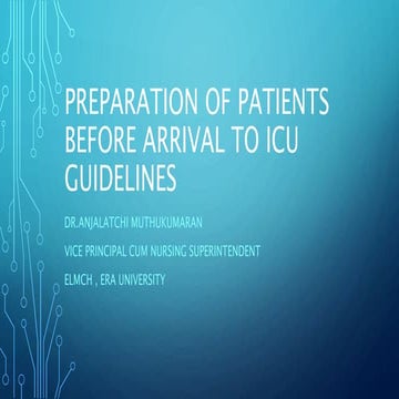 Preparation of patients before arrival to icu guidelines.pptx