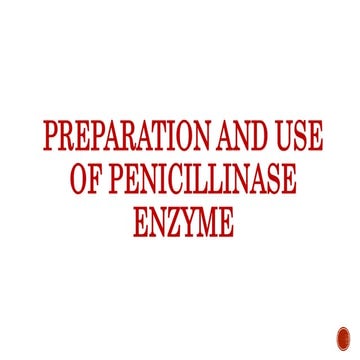 preparation of penicillinase enzyme.pptx