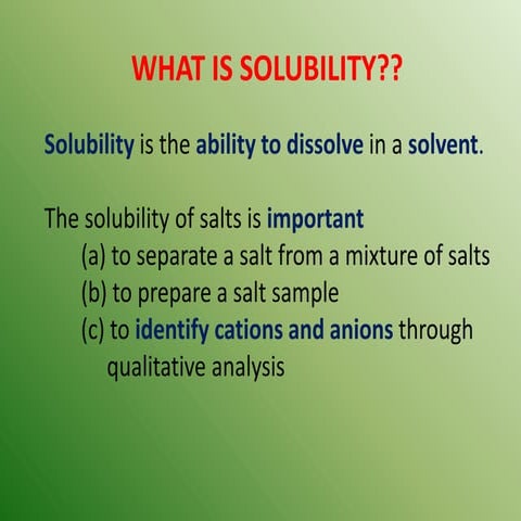 Preparation of salts
