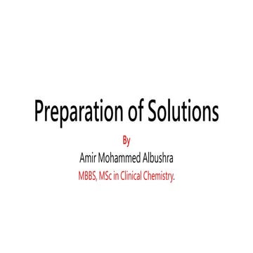 Preparation of solution.pptx