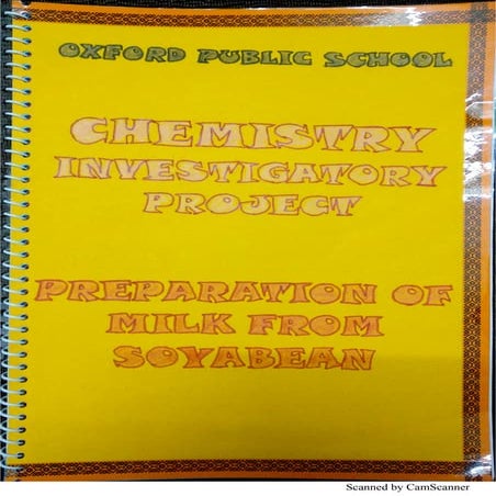 Preparation of Soyabean Milk -  3 | Chemistry Investigatory Project Class 12 ...
