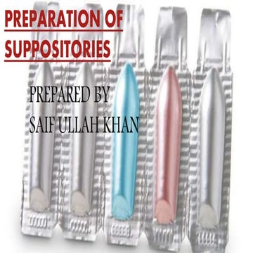 Preparation of suppository