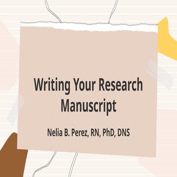 Preparation of the manuscript FOR COLLEGE STUDENTS OF NC.pptx