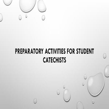 Methodology of catechesis 2 | PPTX