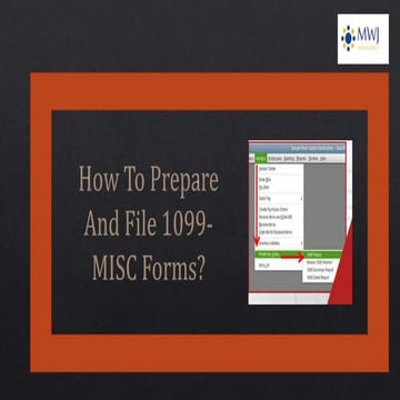Prepare And File 1099-MISC Forms