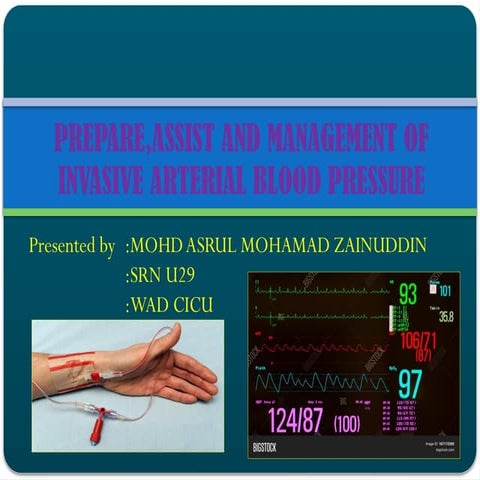 CNE Artline System in ICU. Care of arterial line in ICU and what need ...