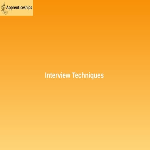 Prepare for interview