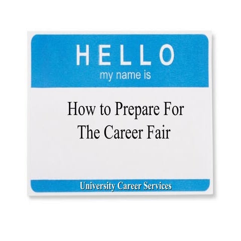 How to Prepare for the Career Fair