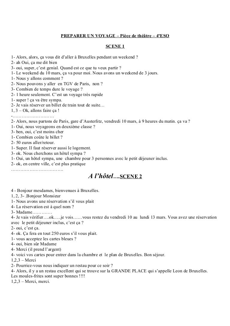 Preparer Un Voyage Piece Theatre