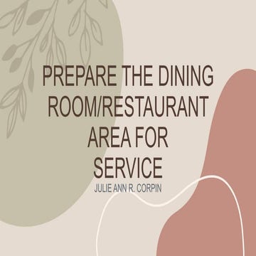 PREPARE THE DINING ROOM.pptx