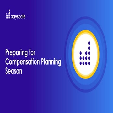 Webinar - Preparing for Successful Year End Compensation Planning