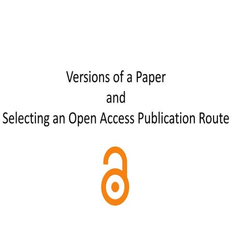 Preparing a paper for submission