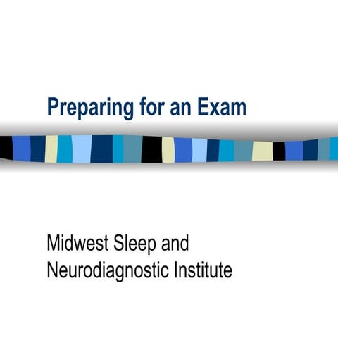 Preparing for an exam slide show new