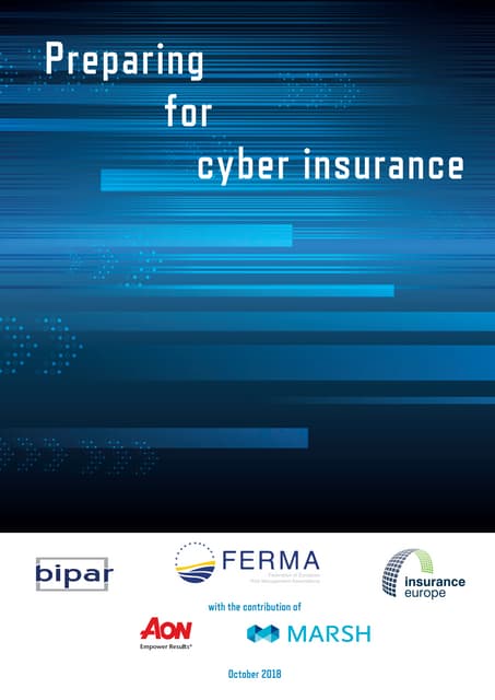 Preparing for cyber insurance - FERMA - Insurance Europe - BIPAR