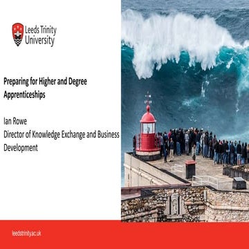 Preparing for higher and degree apprenticeships 