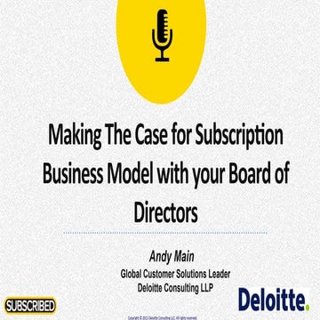 Preparing for the Board Room: Subscription Metrics (Subscribed13)