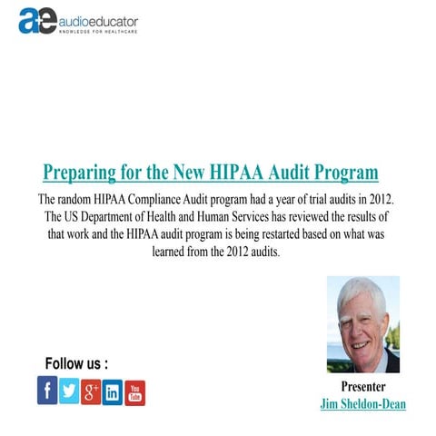 Preparing for the New HIPAA Audit Program