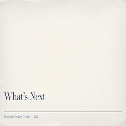 Preparing for the next wave