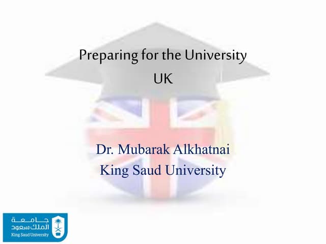 Preparing for the university