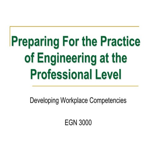 Preparing for the workplace   competencies