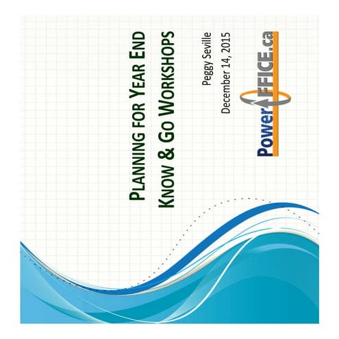 Preparing for Year End workshop