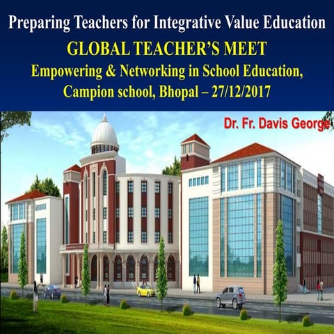 Preparing teachers for integrative value education