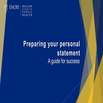 Personal Statement Public Health | DOCX