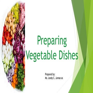 Preparing Vegetable Dishes