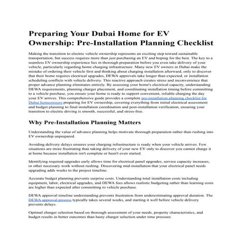 EV charging workshop | PDF