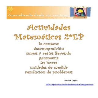 Actividades de matemáticas 2º educa...