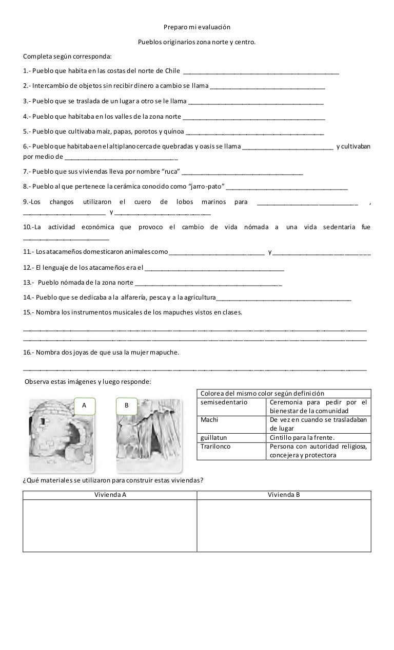 Preparo Mi Evaluacion Originarios Zona Norte Y Centro