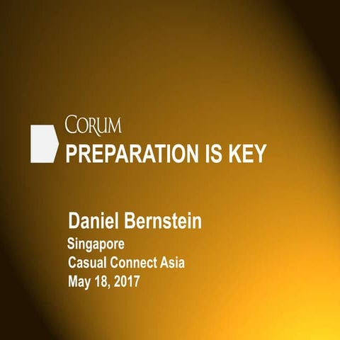 Games M&A Overview: What You Need to Know and How to Prepare | Daniel Bernstein