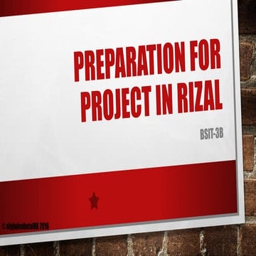 Prep for rizal project | PDF