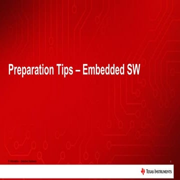 Prep for Texas Instruments - Embedded SW .pdf