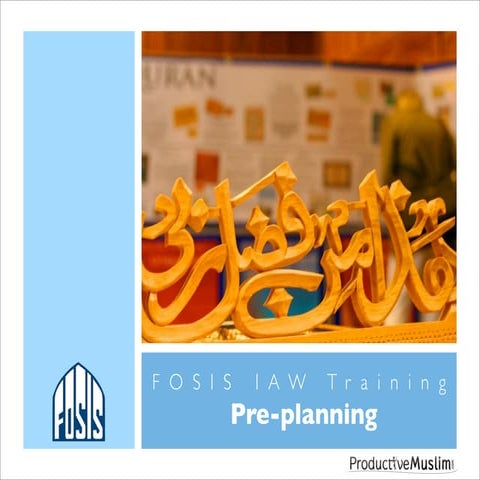 Preplanning IAW