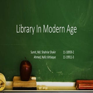 Library in Modern age