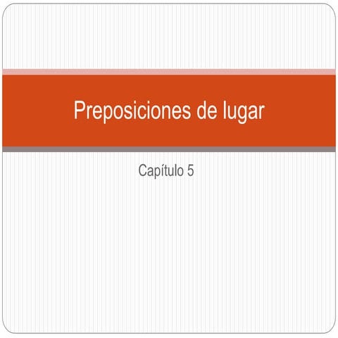 Preposiciones de lugar2018