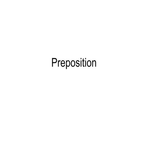Preposition