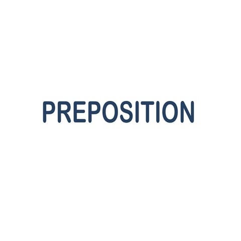 Preposition