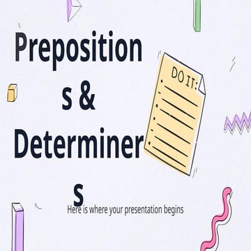 Preposition, determiner - Part of Speech - English Structure.pptx
