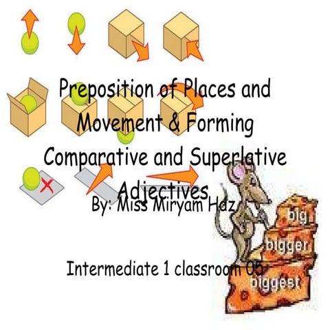 Preposition Of Places And Movement