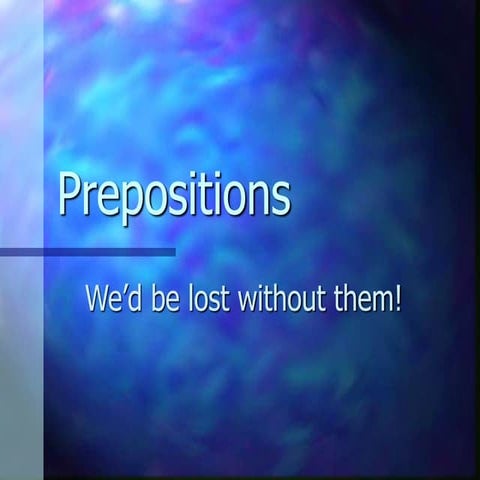 Prepositions