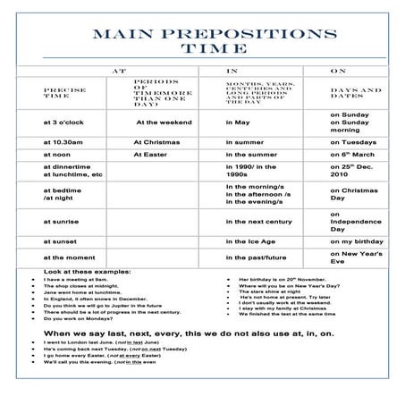 Prepositions | PDF