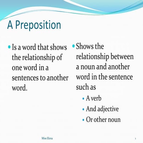 Prepositions