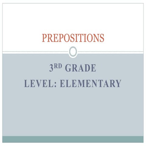 Prepositions