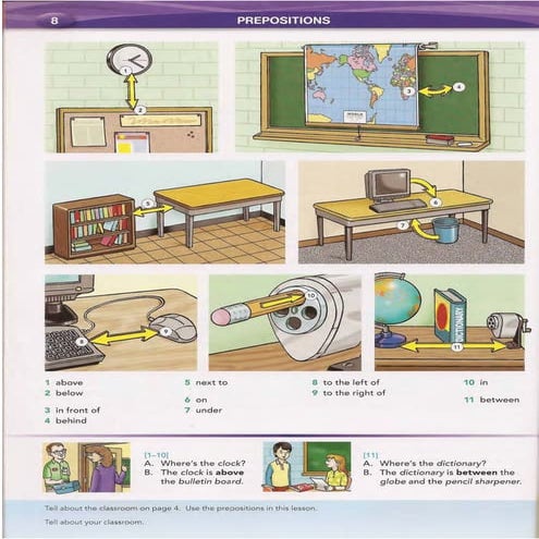 Prepositions of Place | PDF