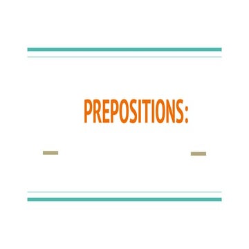 Prepositions 