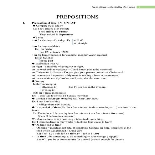 Prepositions
