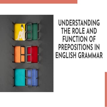Prepositions- Types. English Grammar....