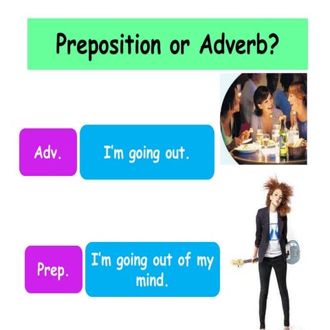 Prepositions and adverbs